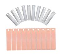 Gadpiparty Zinc and Copper Electrode Strips for Fruit Battery Experiment Conductive for Classroom Science Electricity Learning Materials for Group Demonstrations