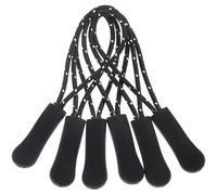 Gadpiparty Zipper Pulls Replacement 50pcs Black Reusable Zip Repair Kit for Backpacks Jackets DIY Tent Accessories