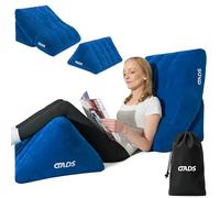 Gads Inflatable Wedge Pillow Set for Acid Reflux Relief, Sleep Apnea & Back Pain | Inflatable Bed Wedge for Sleeping, Swollen Legs, and Travel | Compact Blow-Up Leg Pillow for Elevation & Pain Relief