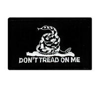 Gadsden Flag Black Embroidered Patch Don't Tread on Me Iron-On American Subdued