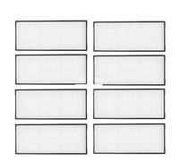 GADSJI For Xiaomi, for Roborock, S7 / S7 Maxv Ultra Accessories Spare Parts Vacuum Cleaner Replacement Kit Roller Brush HEPA Filter Mop Cloth Robotic Cleaner Replacement Set(Size:8 HEPA Filters)