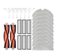 GADSJI For Xiaomi, Mijia 1C 1T Mi Robot Vacuum Mop, for Dreame, F9 Hepa Filter Main Side Brush Mop Cloth Robotic Vacuum Cleaner Accessories Robotic Cleaner Replacement Set(Size:24pcs-01)