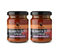 Gaea Kalamata Olive & Sundried Tomato Tapenade, Twin Pack, Greek Olive Spread with Extra Virgin Olive Oil, Naturally Vegan, No Preservatives, 2 x 125g