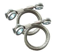 GaeaAuto 1 pair Long Type Hood Control Restraint Cable fit for 2003-2007 Peterbilt 379#HLK2046