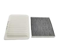 GaeaAuto Engine Air Filter & Carbon Cabin Air Filter fit for Corolla(2009-2019) Matrix(2009-2014) Yaris(2007-2018) Scion xD(2008-2014) Vibe(2009-2010) #87139-07010 17801-0T030 17801-21050
