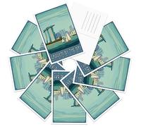 gaeaverse Gardens by the Bay Singapore Landscape Postcards Vintage Postcards 9pc/Set World Cities Greeting Cards for Business World Travel Landscape Postcard