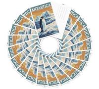 gaeaverse Vintage Antarctica Travel Postcards - 20pc/set Penguin Landmarks, Vintage Postcard from Around the World Postcard for Mailing Decor Gift for Travel Lover