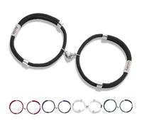 Gaehsmide Personalized Couples Matching Bracelets for Couples Gifts Custom Initial BF GF Bracelets Relationship Connecting Friendship Bracelets Birthday Chirstmas Valentines Gifts for Him Her, One