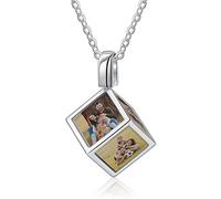 Gaehsmide Personalized Womens Necklace with Picture Inside Custom 1-6 Picture Necklace for Women Memory Photo Necklace Birthday Christmas Gifts for Women, Stainless Steel, No Gemstone