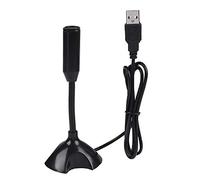 Gaeirt Usb 2.0 Microphone for Laptop, Mini Condenser Recording Microphone, Plug and Play Desktop Microphone with Gooseneck Design, for Meeting/Learning
