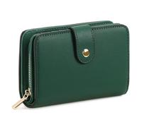 GAEKEAO Ladies Leather Purse RFID Blocking Women's Wallet Bifold Ladies Credit Card Wallet with Zip Around Coins Section Real Leather Purse