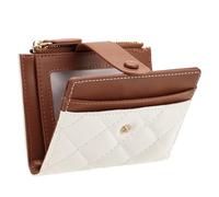 GAEKEAO Small Purses for Women Slim Ladies Purse Bifold Soft Leather Credit Card Holder Wallets with Coin Zipper Pocket ID Window