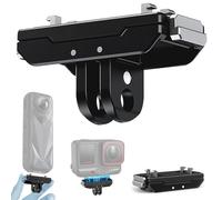 Gaekol Ace Pro 2 Quick Release Mount, Snap-On Lightweight Aluminum Alloy Magnetic 2 Prong Mount and 1/4 Thread Compatible with Insta360 X5/X4 Air/Ace Pro, Metal Base Plate Adapter for Action Camera