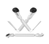 GAEKOL Handle Attachment Compatible with Meta Quest 3 Controller, 3 In 1 Dual Handles Extension Grips for Beat Saber, Walkabout Golf, Synthriders and Golf Club, Sweatproof Silicone Grip