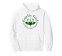 Gaelic Girl Gra, Dilseacht, Cairdeas Claddagh Roundel Pullover Hoodie