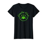Gaelic Girl Gra, Dilseacht, Cairdeas Claddagh Roundel T-Shirt