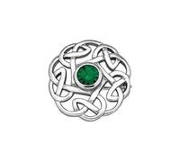 GaelSong Sterling Silver Celtic Knot Brooch Genuine Amethyst Gemstone Gift Box Sterling Silver Genuine Amethyst Sterling Silver Genuine Amethyst