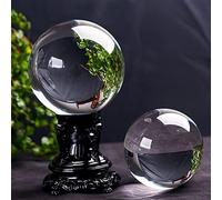 GAENZA 1 pcs Natural Melting Stone Crystal Sphere Great for Home Decoration Reiki Stone Stone Mineral Specimen (Color : 55-60mm, Size : Without the base)