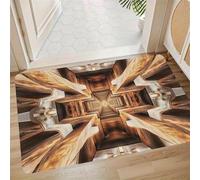 GAENZA 3D Optical Illusion Doormat Flat Non-Slip Carpet Welcome Doormat Indoor Outdoor Optical Illusion Style Rug Door Mat Foot Pad for Front Door Bedroom Living Room Decoration,06,60 * 90cm