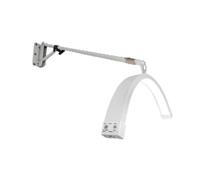 GAENZA Wall Mount Lash Lamp Wall Mounted Half-Moon Light Lamp Beauty Ceiling Light Cool/Warm Modes Adjustable Angle And Height for Barbershop Eyelashes Extensions Beside Beauty Bed Hair Salon,White