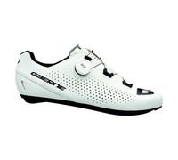 Gaerne Carbon G Tuono Road Cycling Shoes - Ultra-Stiff Carbon Sole, Lightweight Pro-Level Design, Breathable Upper & BOA Fit System for Maximum Power Transfer - Matt White - Size 47
