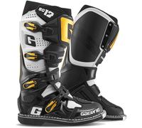 Gaerne SG-12 Motocross Boots, black-white-gold, size 44 45 for Men
