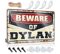 gaeruite Pub Metal Signs Beware of Dylan Sign Bar Decorations for Man Cave Cocktail Tin Sign (Size : 30X40CM)