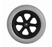 GAESHOW 12 Inch Wheelchair Front Wheels, Wheelchair Caster Front Wheel Replacement, Anti-Slip Polyurethane Wheelchair Wheels Replacement, Solid Tyre for Wheelchair, Wheel Chair Accessory