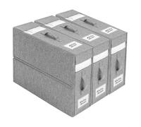 GAESHOW 3 Pack Bed Sheet Organisers, Foldable Bedding Storage Box with Handle and Visible Window, Oxford Bedsheet Organiser Under Bed Storage for Duvet Covers, Pillow Cases, Blanket, Clothes