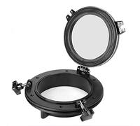 GAESHOW Black Porthole, 8'' Opening Window Port Hole Portlight Hatch, Tempered Glass Opening Portlight Porthole, Marine Boat Yacht Window Universal for RV Boat Yacht