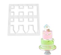 GAESHOW Fence Cookie Cutter, Picket Fence Fondant Cutter, Cake Moulds Fondant Cake Cutting Molds for Baking Room Coffee Shop Cookie DIY and Cake Border Decorating