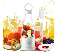 GAESHOW Mini Portable Blender - Personal Smoothie Maker with 4 Blades, Rechargeable Type-C, Ideal for Travel, Office, Gym
