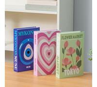 GAESHOW Pack of 3 Decorative Books for Home Decor, Magnetic Opening Decorative Books, Stackable Book Box, Book Box with Storage for Fashion, Decorative, Bookcase, Coffee Table Display