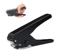 GAESHOW Single Hole Punch, Heavy-Duty Hole Punch, Handheld Badge Hole Puncher, All Metal ID Card Puncher, Slotting Punch Tool for PVC ID Card, Luggage tag, Name Tag and Badge Holder