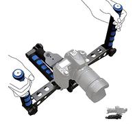 GAESHOW Smartphone Camera Stabilizer, Aluminum Combination Shoulder Rig/Selfie Stick/Handheld Stabilizer/Video Grip Fits for All Camcorder, Camera, DSLR and All iPhone and Android Smartphones