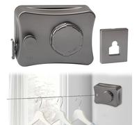 GAESHOW Washing Line Retractable, Wall Mounted Extendable Clothes Line, Non-Sagging Retractable Clothes Line Indoor & Outdoor for Apartment Laundry and Balcony