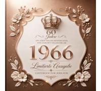 Gästebuch Geburtstag 60 Jahre - Limitierte Jubiläumsausgabe mit Krone im Roségold-Look | Erinnerungsalbum für Glückwünsche, Widmungen und Unterschriften