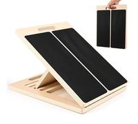 Gaethra Professional Wooden Slant Board, 5 Adjustable Stretch and Mobility Board Non-Slip Calf Stretcher with Portable Handle for Achilles, Ankle, Knee Stretching, Home Gym & Physical Therapy
