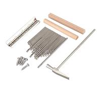 Gaetooely 17 Keys Kalimba Thumb Finger Piano DIY Keys+Bridge+Tuning Hammer Kit Musical Instrument Part Accessories