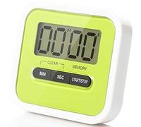 Gaetooely Digital Kitchen Timer, 100-Minute Count Up & Countdown Timers with Memory Function, Large LCD Display, Loud Alarm Green