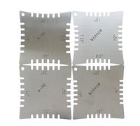 Gaetooely Guitar Notched Radius Gauges for Measuring Fingerboard Radius Pack Of 4pcs