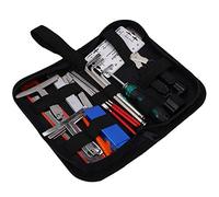 Gaetooely Guitar Tool Kit Repairing Maintenance Tools String Organizer String Action Ruler Gauge Measuring Tool Hex Wrench Set Files Fingerboard Guitar Fret Rocker Leveling