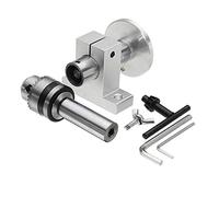 Gaetooely Live Lathe Center Head with Chuck DIY Accessories for Lathe Machine Revolving Centre Woodworking Tool