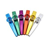 Gaetooely Set of 6 Colors Metal Kazoo Musical Instruments Good Companion for A Guitar Ukulele Great Gift for Kids Music Lovers