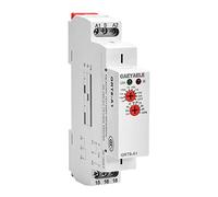 GAEYAELE Delay on Time Relay Electronic 16A 1SPDT Adjustable Timer Delay Relay Din Rail Modular with CE CB Certificate(GRT8-A1,AC/DC12V-240V)