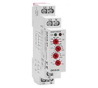 GAEYAELE Three Phase Voltage Control Relay Phase Sequence Phase Failure Over Voltage Undervoltage Protection AC127V-265V 10A 1SPDT(GRV8-04,M265)