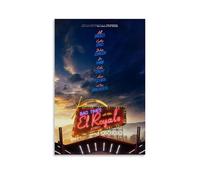 GAEYWQEEGR Bad Times at The El Royale Poster Vintage Painting for Room Wall Art Canvas Aesthetic Cover Poster 20x30inch(50x75cm) Unframe-style