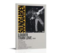 GAEYWQEEGR Soundgarden Album Louder Than Love Poster Vintage Painting for Room Wall Art Canvas Aesthetic Cover Poster 20x30inch(50x75cm) Frame-style
