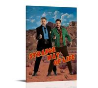 GAEYWQEEGR Strange Way of Life Poster Vintage Painting for Room Wall Art Canvas Aesthetic Cover Poster 24x36inch(60x90cm) Frame-style