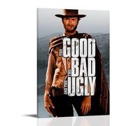 GAEYWQEEGR The Good The Bad And The Ugly Poster Vintage Painting for Room Wall Art Canvas Aesthetic Cover Poster 08x12inch(20x30cm) Frame-style